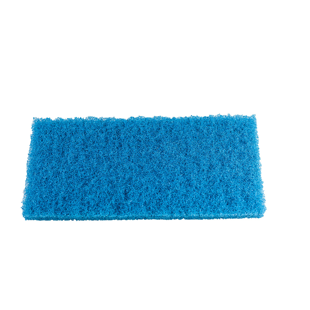 Das P&P Scheuerpad blau.