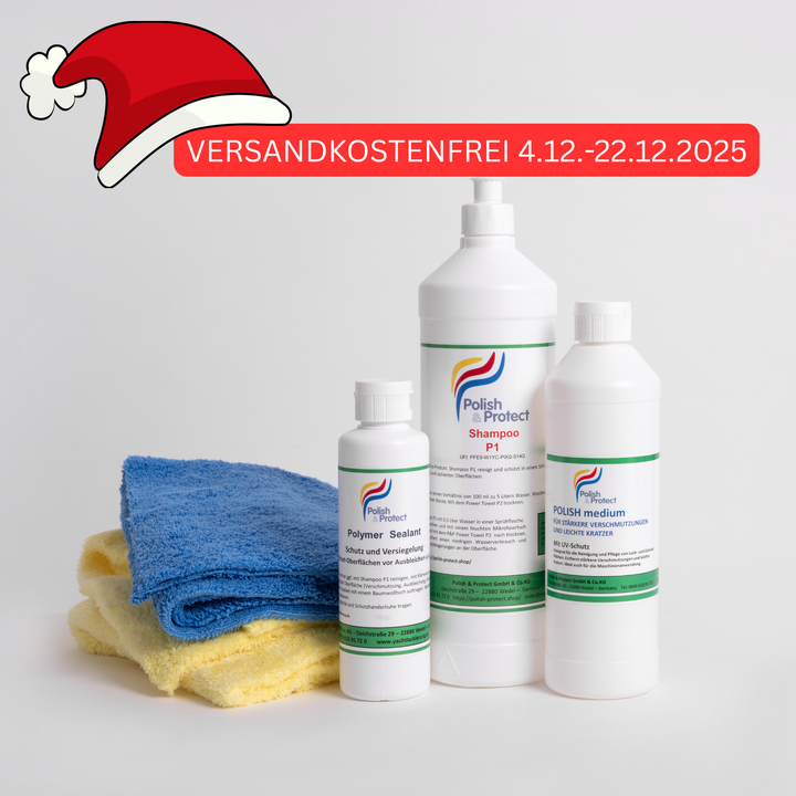 DAS P&P GELCOATPFLEGE SET  in der Weihnachtsaktion vom 4.12.-22.12.25 versandkostenfrei.