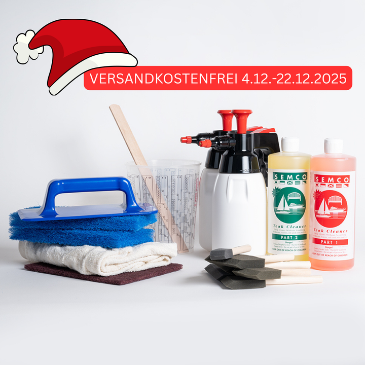 DAS P&P STARTERPAKET TEAK REFIT in der Weihnachtsaktion vom 4.12.-22.12.25 versandkostenfrei.